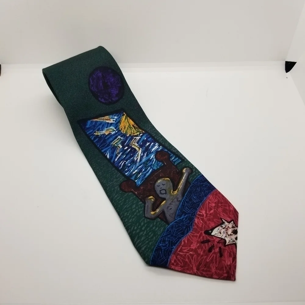 vintage 1991 the Beatles Good Morning Good Morning silk tie